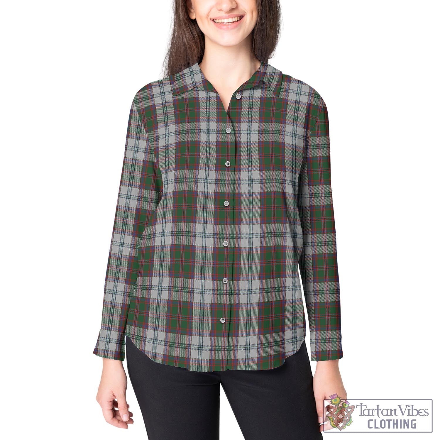 Stewart of Appin Dress Tartan Womens Casual Shirt