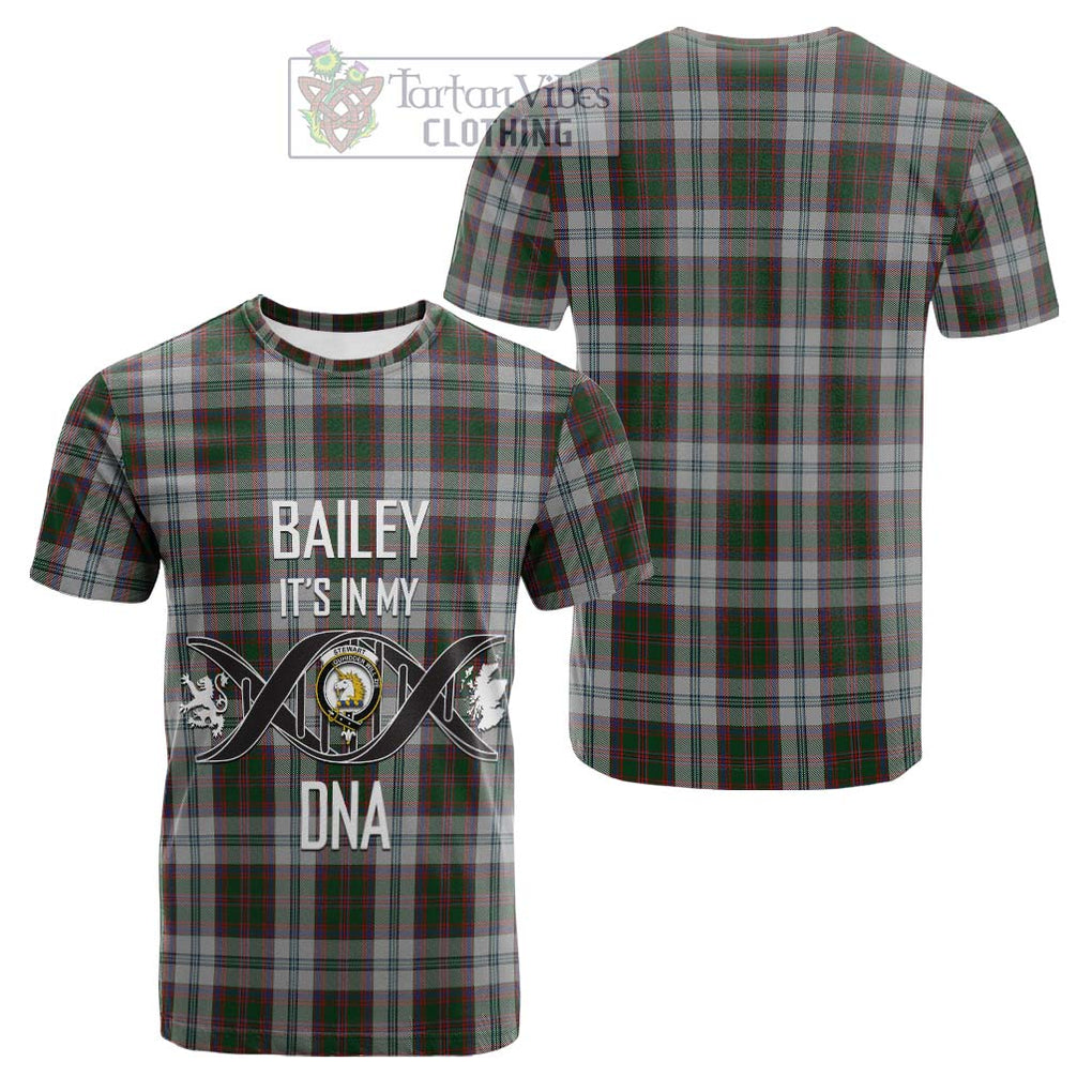 Tartan Vibes Clothing Stewart of Appin Dress Tartan Cotton T-shirt with Family Crest DNA In Me Style