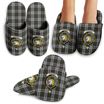 Stewart of Appin Dress Tartan Home Slippers with Family Crest