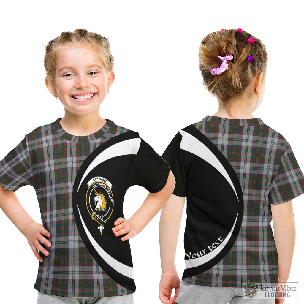 Stewart of Appin Dress Tartan Kid T-Shirt with Family Crest Circle Style - Tartan Vibes Clothing