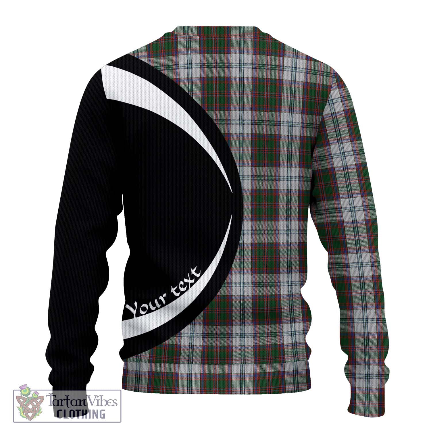 Stewart of Appin Dress Tartan Knitted Sweater with Family Crest Circle Style - Tartan Vibes Clothing