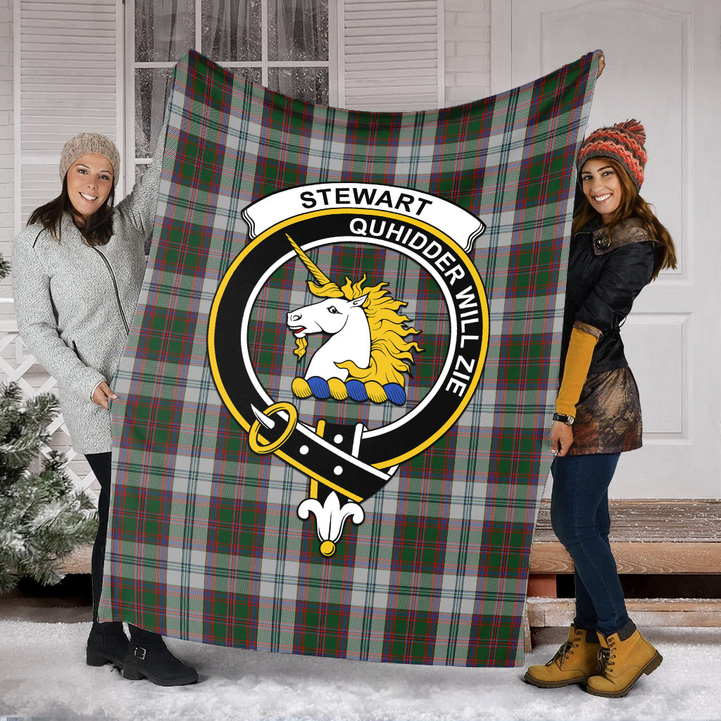 stewart-of-appin-dress-tartab-blanket-with-family-crest