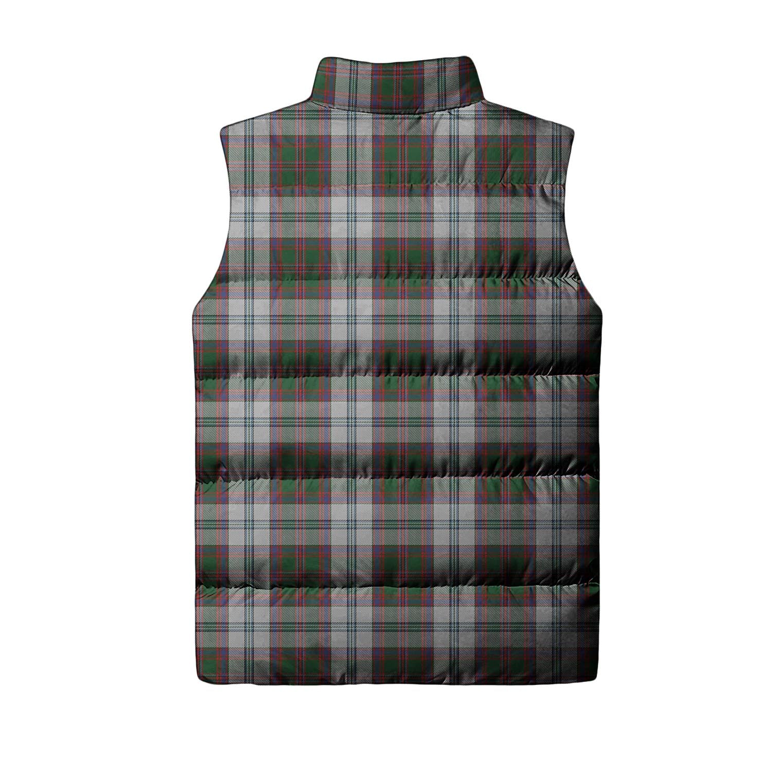 Stewart of Appin Dress Tartan Sleeveless Puffer Jacket with Family Crest - Tartanvibesclothing