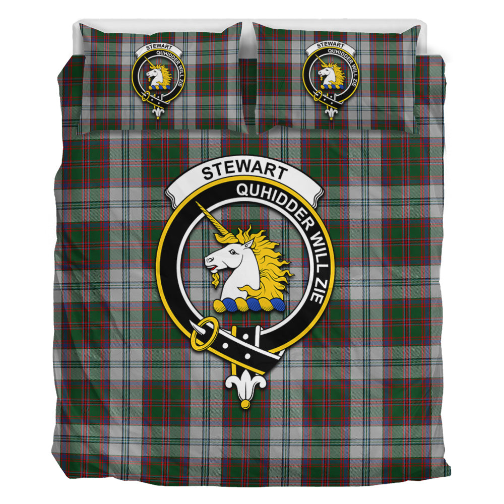 Stewart of Appin Dress Tartan Bedding Set with Family Crest - Tartan Vibes Clothing