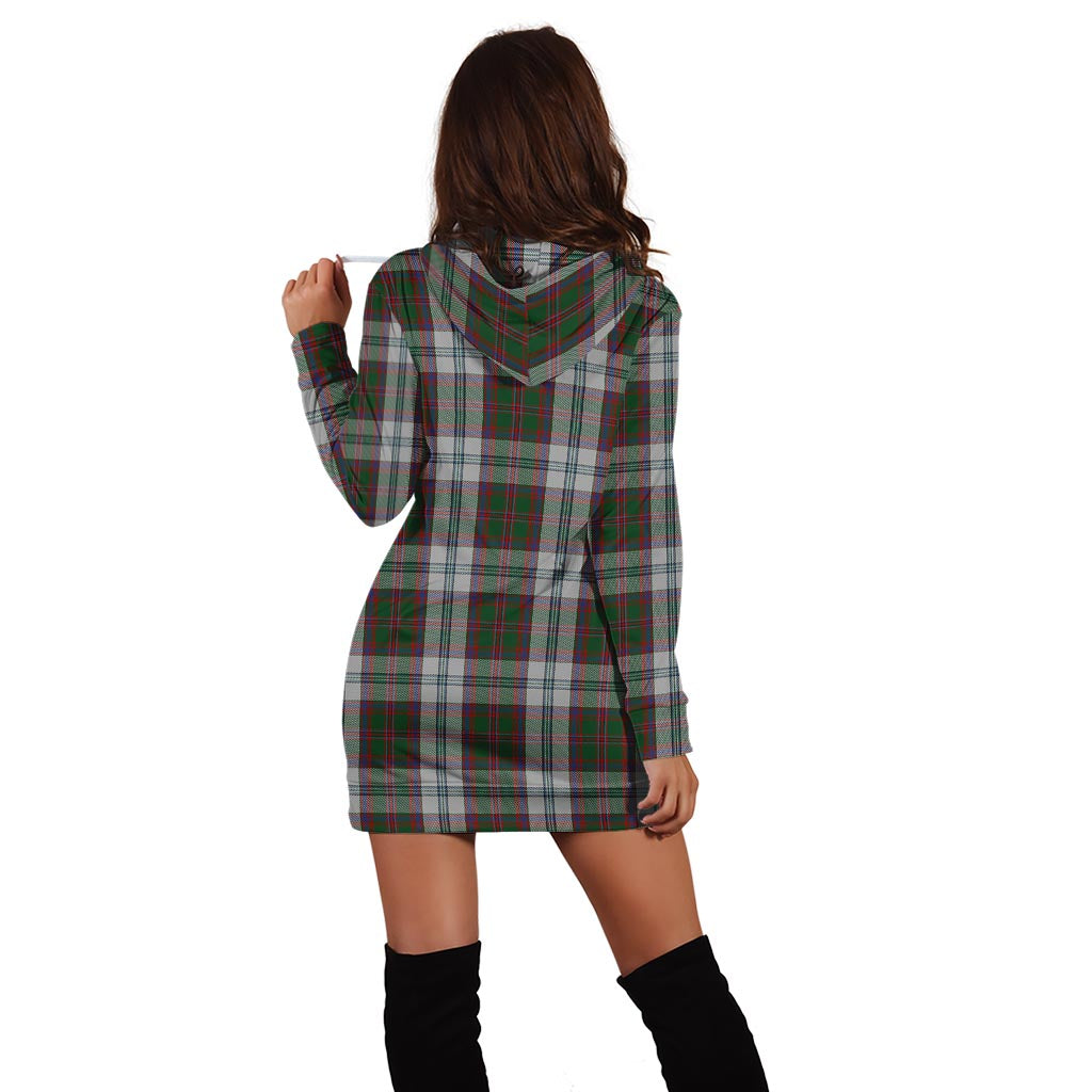 Stewart of Appin Dress Tartan Hoodie Dress with Family Crest - Tartan Vibes Clothing