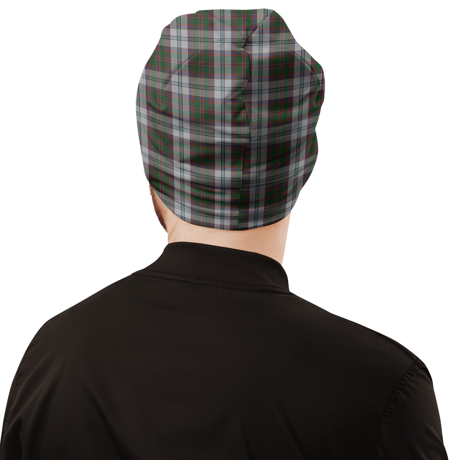 Stewart of Appin Dress Tartan Beanies Hat with Family Crest - Tartan Vibes Clothing