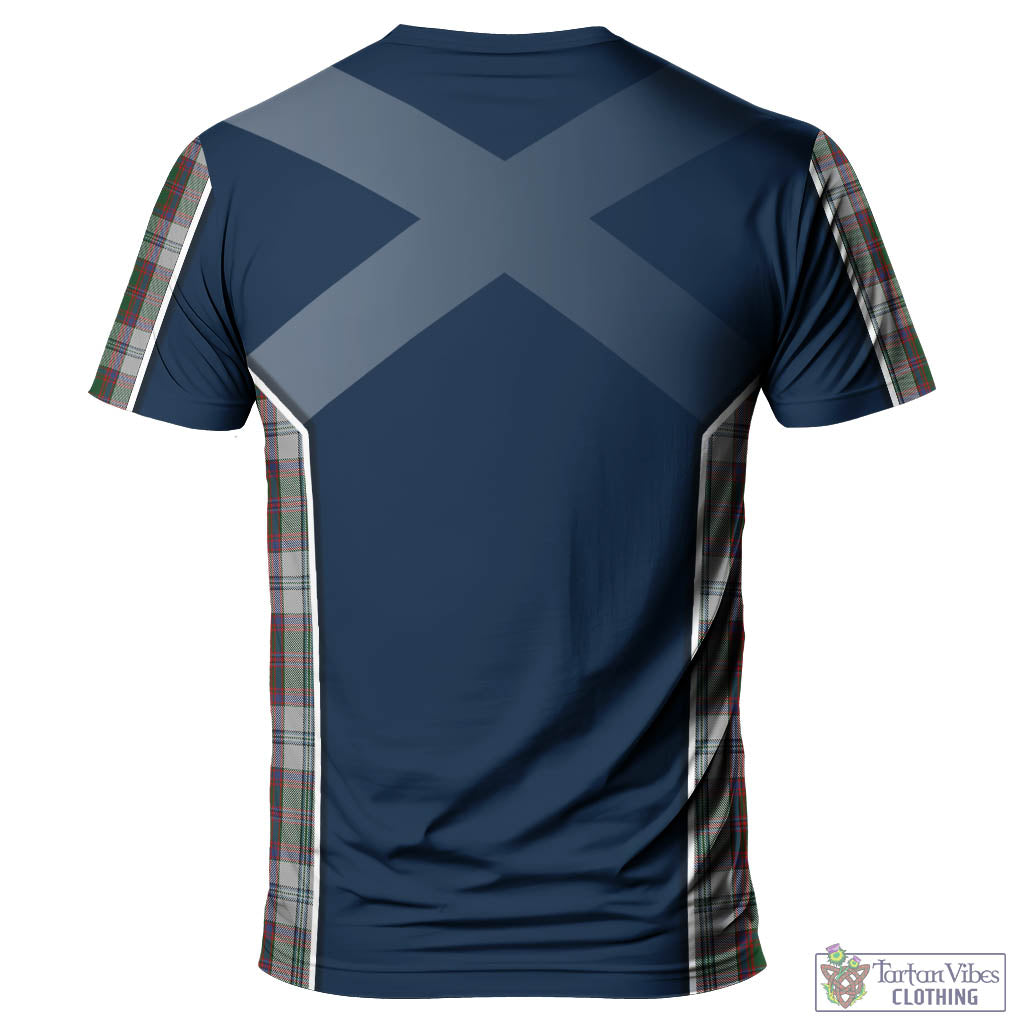 Tartan Vibes Clothing Stewart of Appin Dress Tartan T-Shirt with Family Crest and Lion Rampant Vibes Sport Style