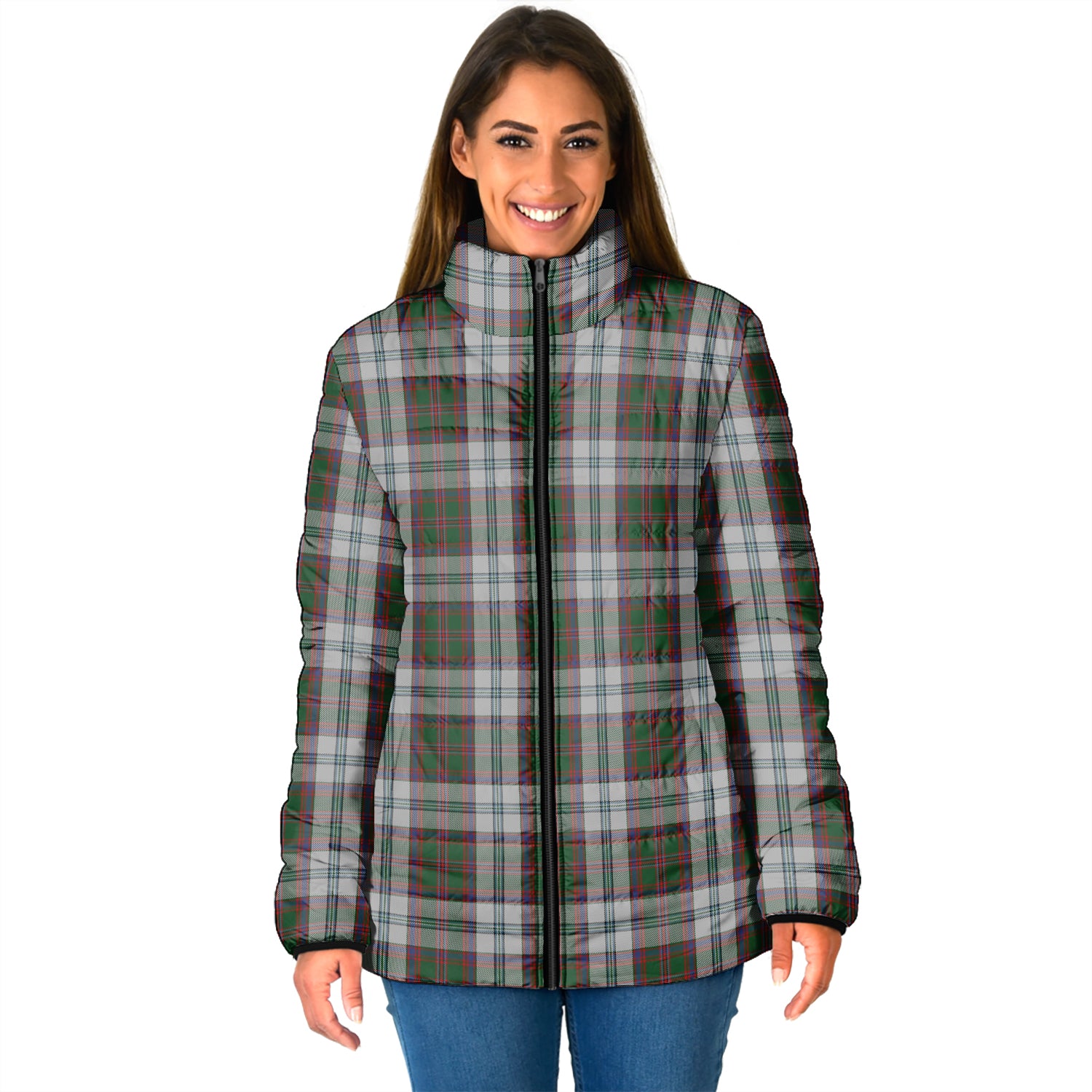 Stewart of Appin Dress Tartan Padded Jacket - Tartan Vibes Clothing