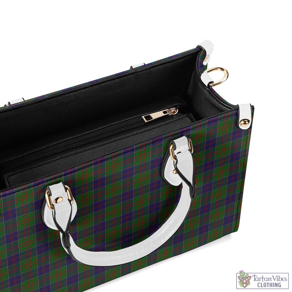 Tartan Vibes Clothing Stewart of Appin Hunting Tartan Luxury Leather Handbags