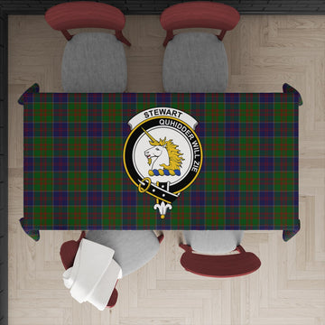 Stewart of Appin Hunting Tatan Tablecloth with Family Crest