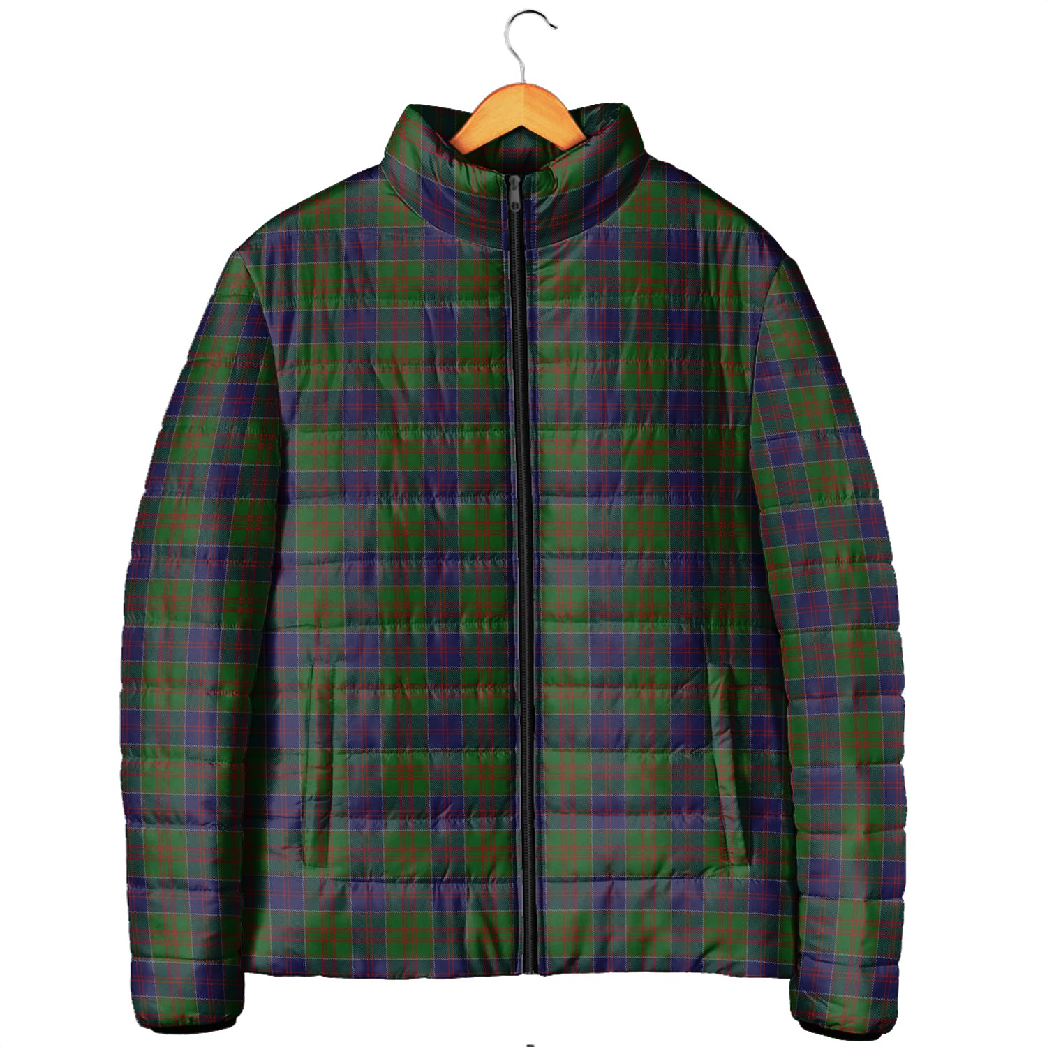 Stewart of Appin Hunting Tartan Padded Jacket Men's Padded Jacket - Tartan Vibes Clothing