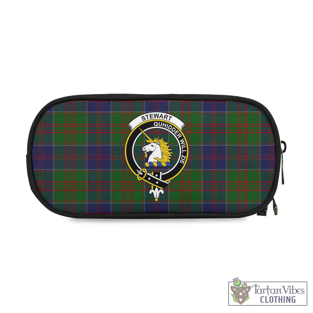 Tartan Vibes Clothing Stewart of Appin Hunting Tartan Pen and Pencil Case with Family Crest