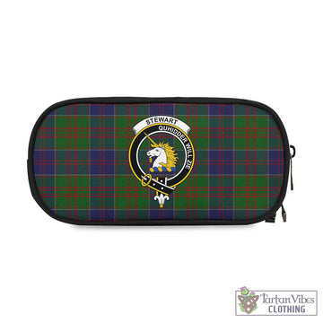 Stewart of Appin Hunting Tartan Pen and Pencil Case with Family Crest