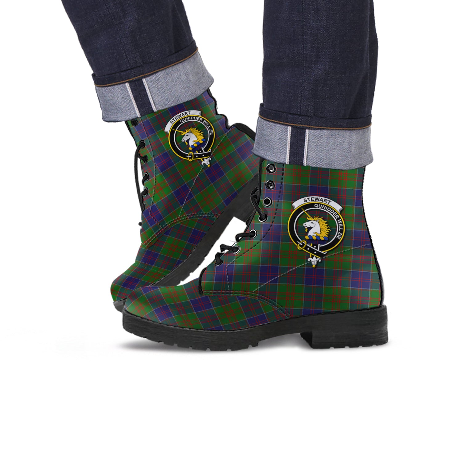 stewart-of-appin-hunting-tartan-leather-boots-with-family-crest