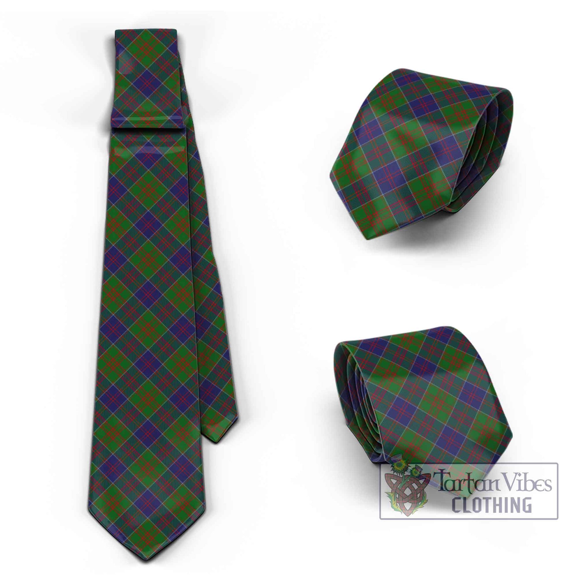 Tartan Vibes Clothing Stewart of Appin Hunting Tartan Classic Necktie Cross Style