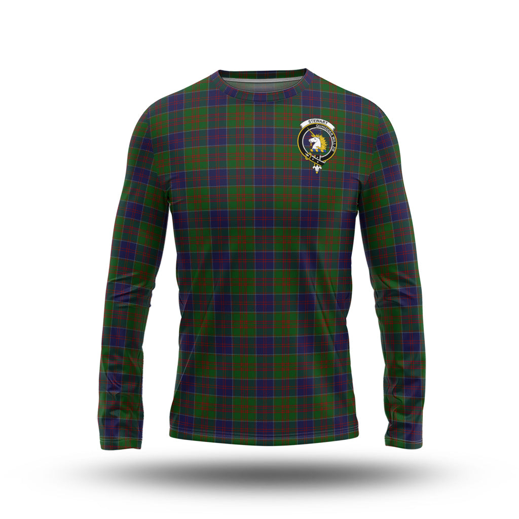 stewart-of-appin-hunting-tartan-long-sleeve-t-shirt-with-family-crest