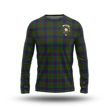 Stewart of Appin Hunting Tartan Long Sleeve T-Shirt with Family Crest