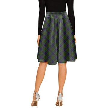 Stewart of Appin Hunting Tartan Melete Pleated Midi Skirt