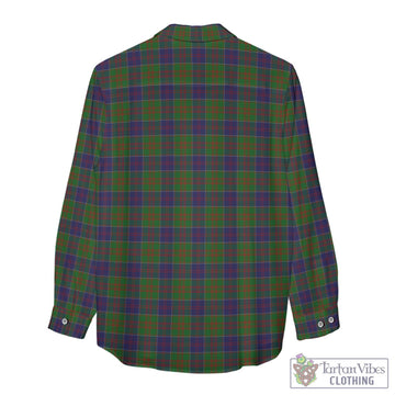 Stewart of Appin Hunting Tartan Women's Casual Shirt with Family Crest