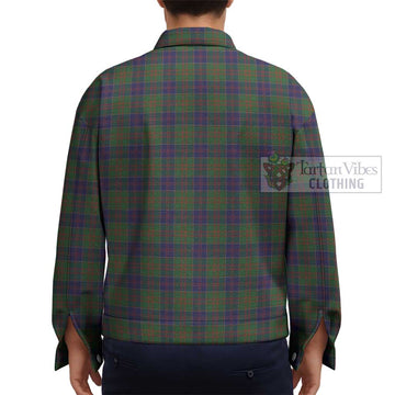 Stewart of Appin Hunting Tartan Unisex Lapel Cotton Jacket