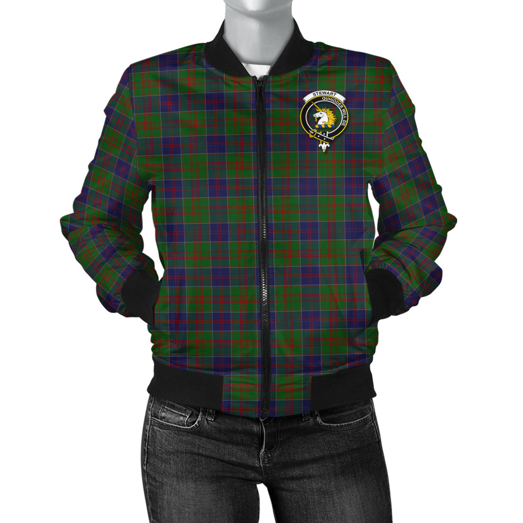 stewart-of-appin-hunting-tartan-bomber-jacket-with-family-crest