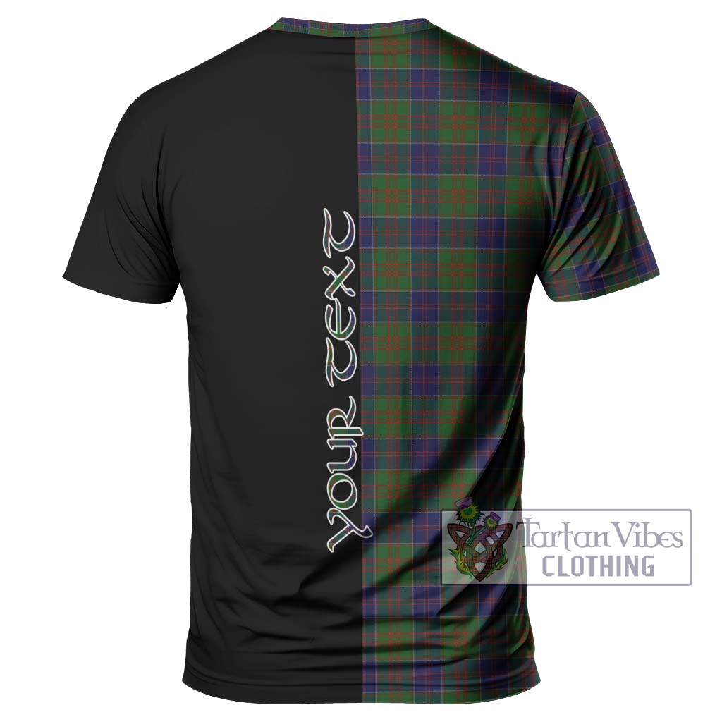 Tartan Vibes Clothing Stewart of Appin Hunting Tartan T-Shirt with Family Crest and Half Of Me Style