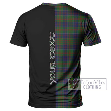 Stewart of Appin Hunting Tartan T-Shirt with Family Crest and Half Of Me Style