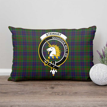 Stewart of Appin Hunting Tartan Pillow Cover with Family Crest