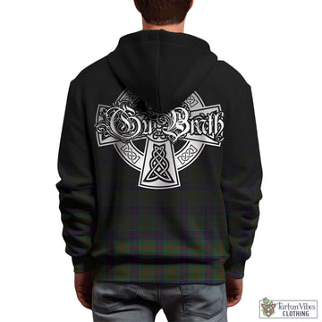 Stewart of Appin Hunting Tartan Hoodie Featuring Alba Gu Brath Family Crest Celtic Inspired