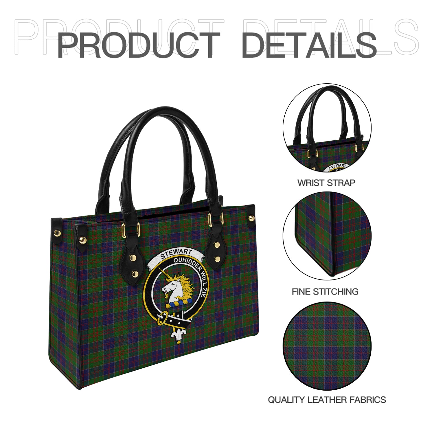 stewart-of-appin-hunting-tartan-leather-bag-with-family-crest