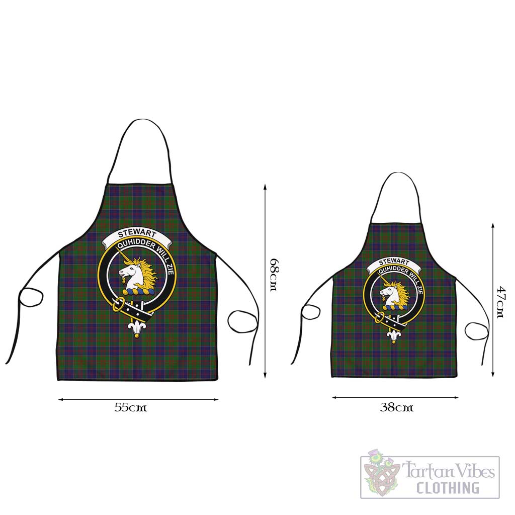Tartan Vibes Clothing Stewart of Appin Hunting Tartan Apron with Family Crest