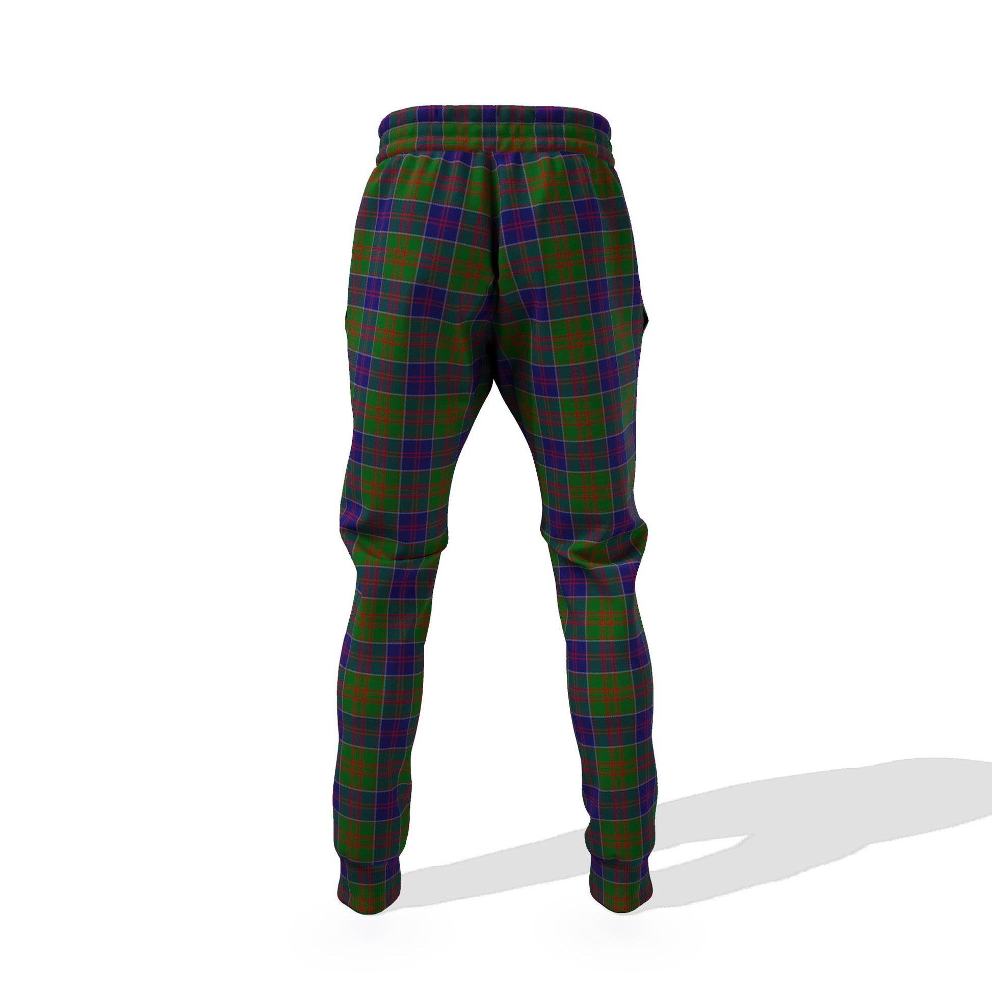Stewart of Appin Hunting Tartan Joggers Pants with Family Crest - Tartanvibesclothing Shop