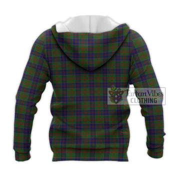 Stewart of Appin Hunting Tartan Knitted Hoodie with Family Crest DNA In Me Style