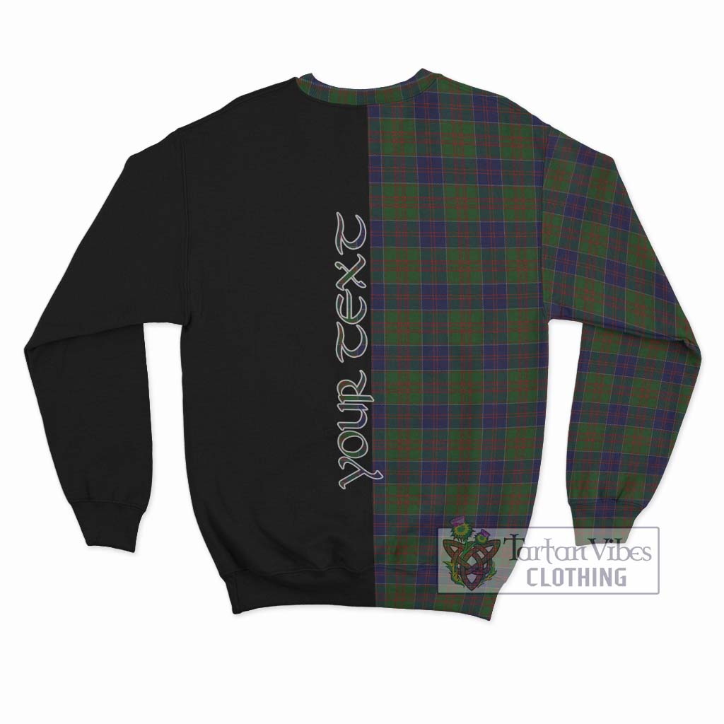 Tartan Vibes Clothing Stewart of Appin Hunting Tartan Sweatshirt with Family Crest and Half Of Me Style