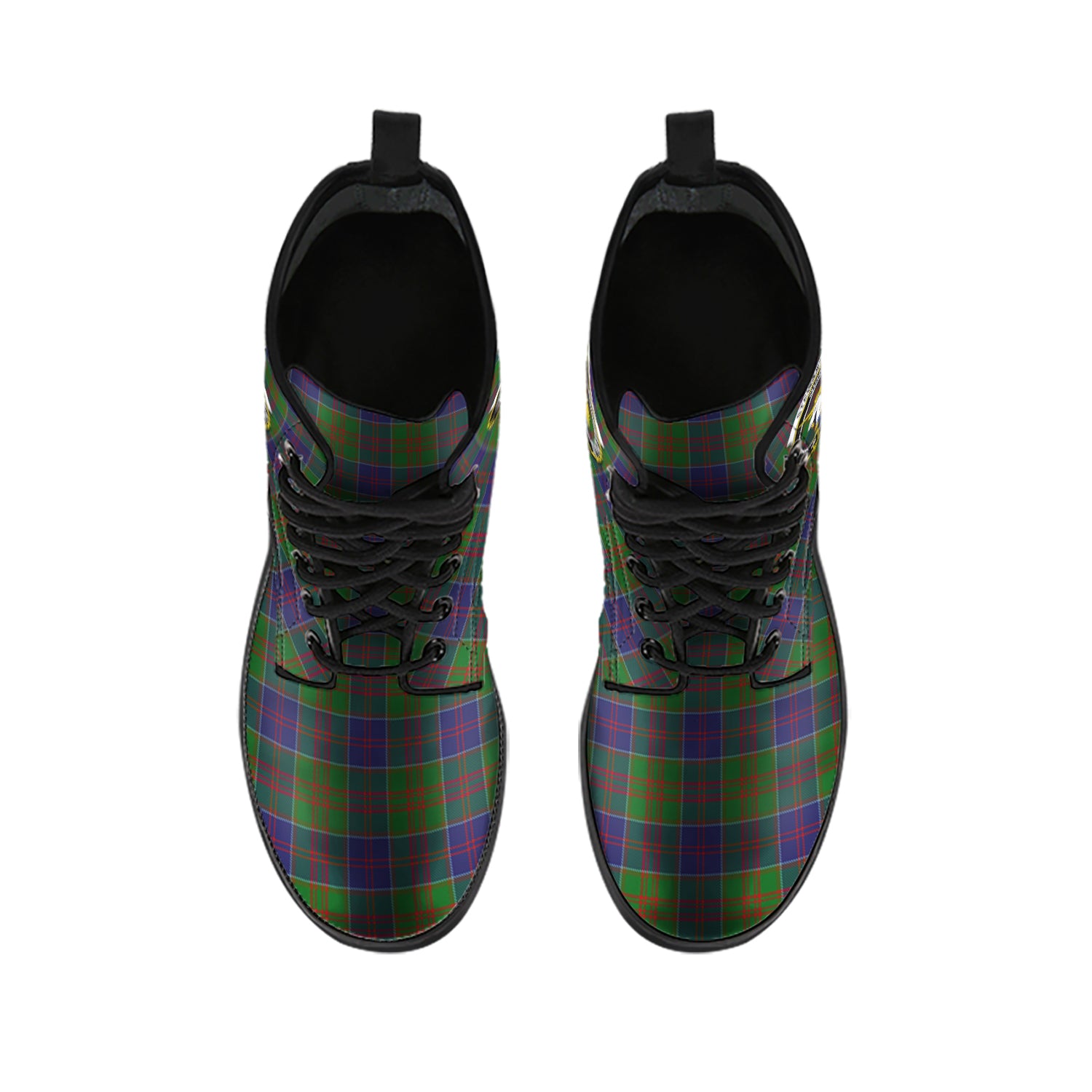 stewart-of-appin-hunting-tartan-leather-boots-with-family-crest