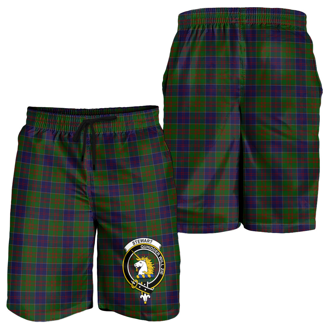 stewart-of-appin-hunting-tartan-mens-shorts-with-family-crest