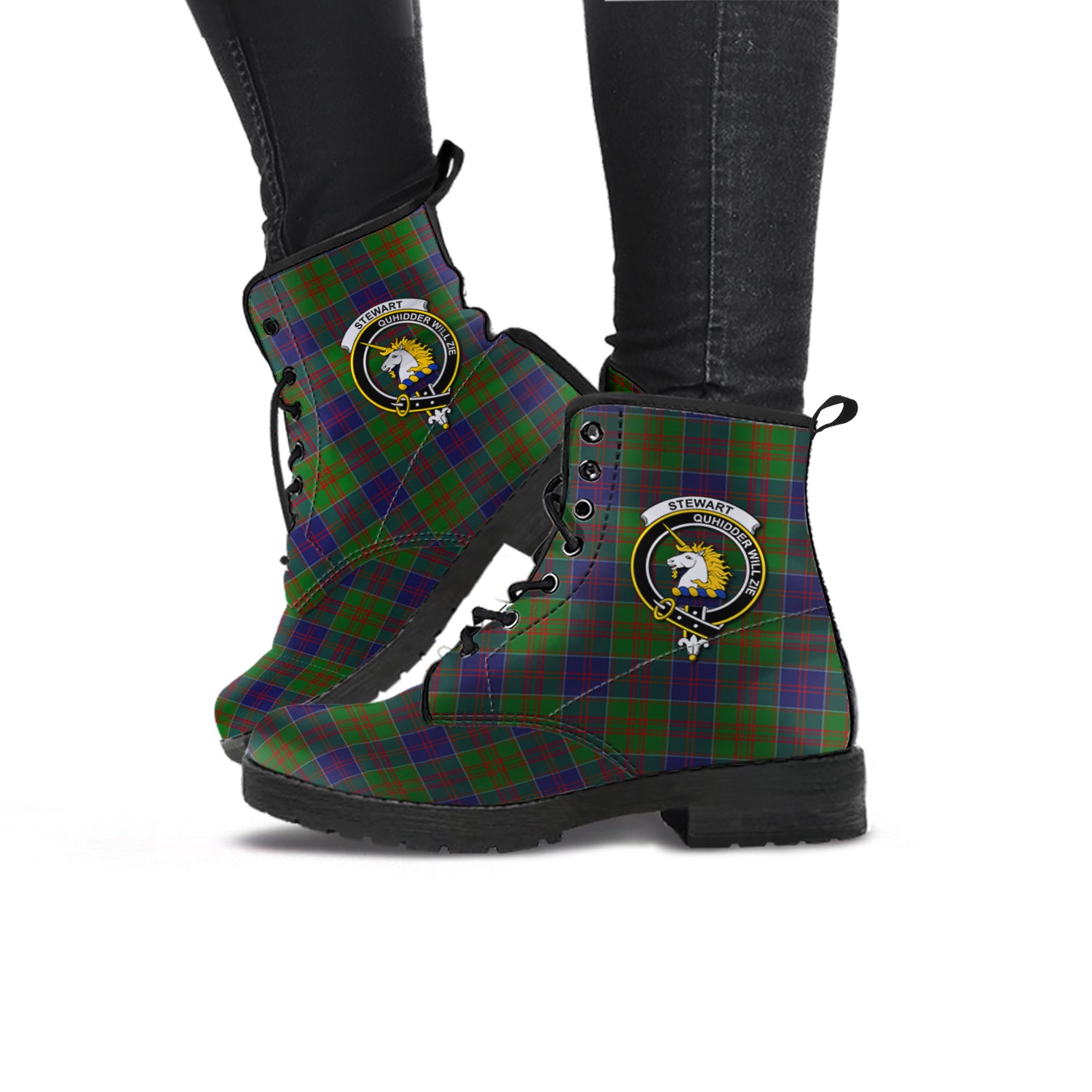 stewart-of-appin-hunting-tartan-leather-boots-with-family-crest