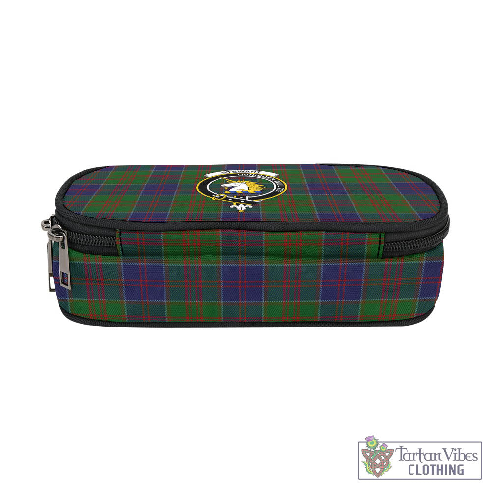 Tartan Vibes Clothing Stewart of Appin Hunting Tartan Pen and Pencil Case with Family Crest