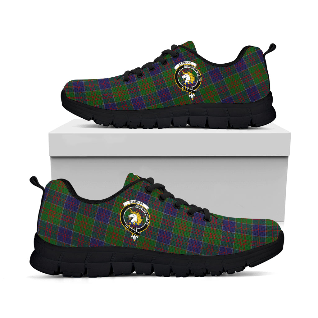 stewart-of-appin-hunting-tartan-sneakers-with-family-crest