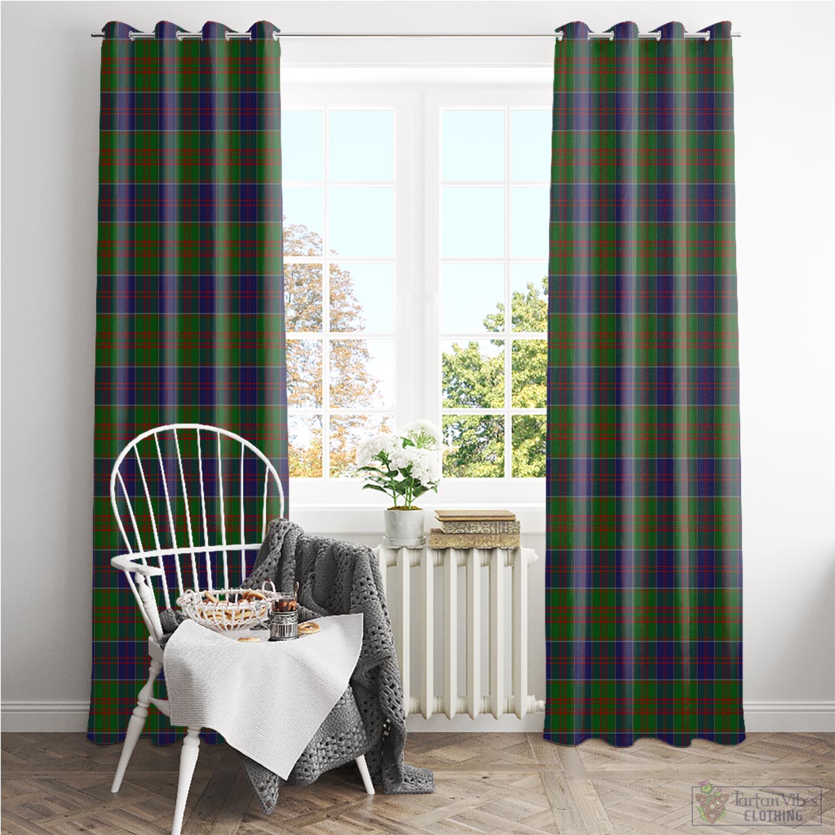 Stewart of Appin Hunting Tartan Window Curtain