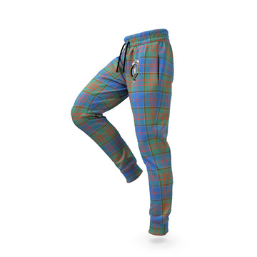 Stewart of Appin Hunting Ancient Tartan Joggers Pants with Family Crest