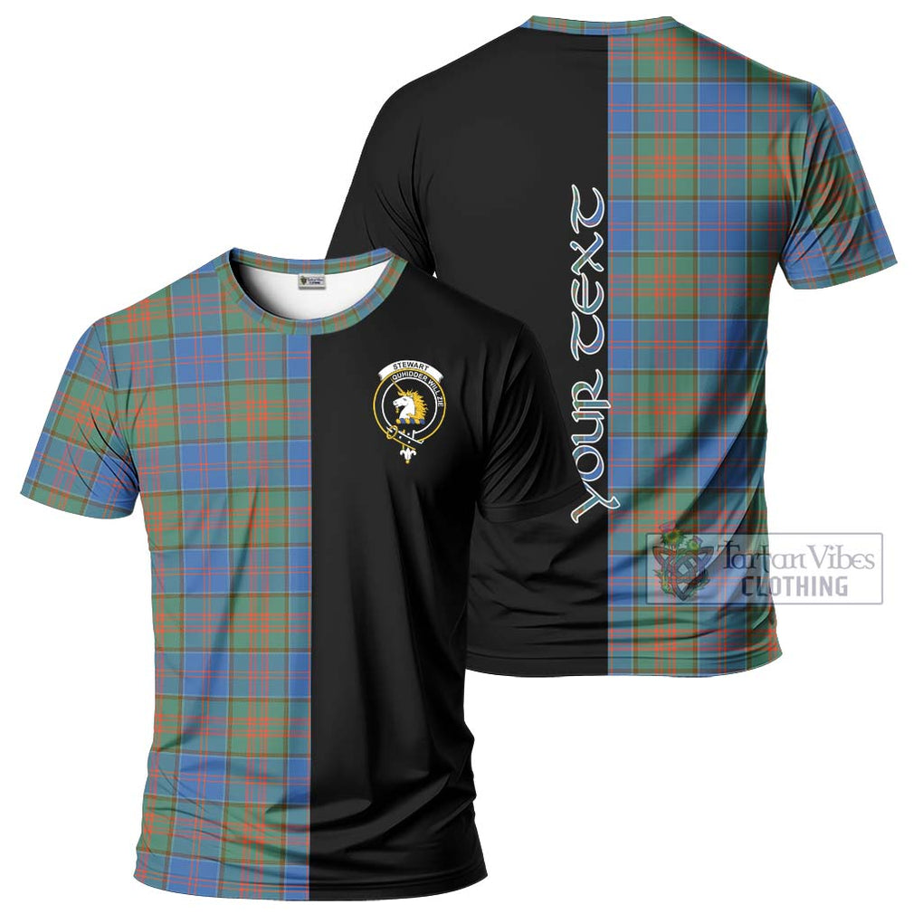 Stewart of Appin Hunting Ancient Tartan T-Shirt with Family Crest and Half Of Me Style Kid's Shirt - Tartanvibesclothing Shop