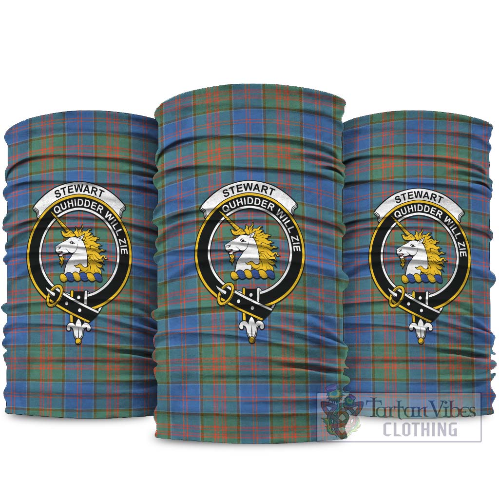 Stewart of Appin Hunting Ancient Tartan Neck Gaiters, Tartan Bandanas, Tartan Head Band with Family Crest