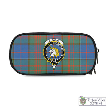 Stewart of Appin Hunting Ancient Tartan Pen and Pencil Case with Family Crest