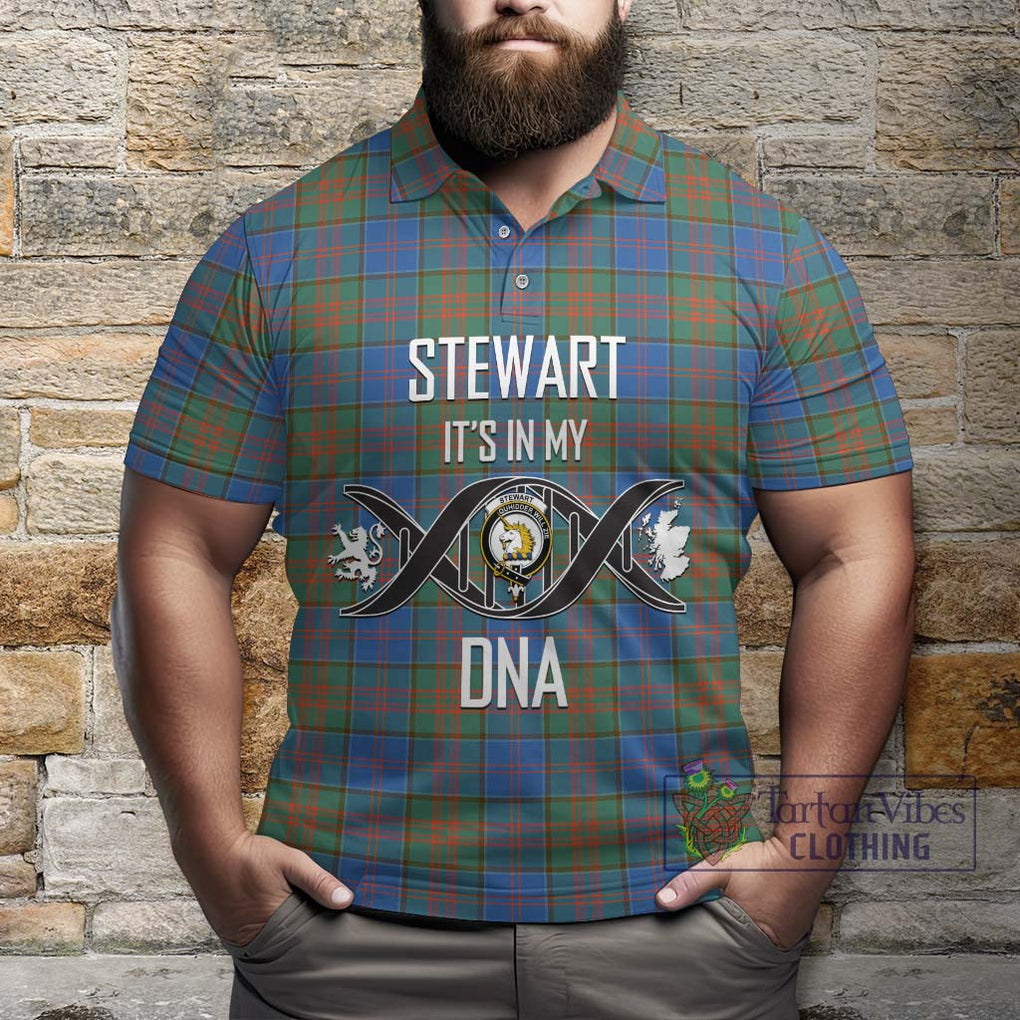 Stewart of Appin Hunting Ancient Tartan Polo Shirt with Family Crest DNA In Me Style Kid - Tartanvibesclothing Shop