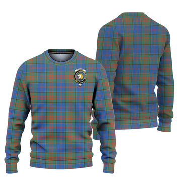 Stewart of Appin Hunting Ancient Tartan Ugly Sweater with Family Crest