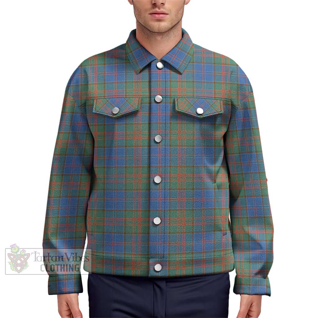 Stewart of Appin Hunting Ancient Tartan Unisex Lapel Cotton Jacket Unisex - Tartan Vibes Clothing