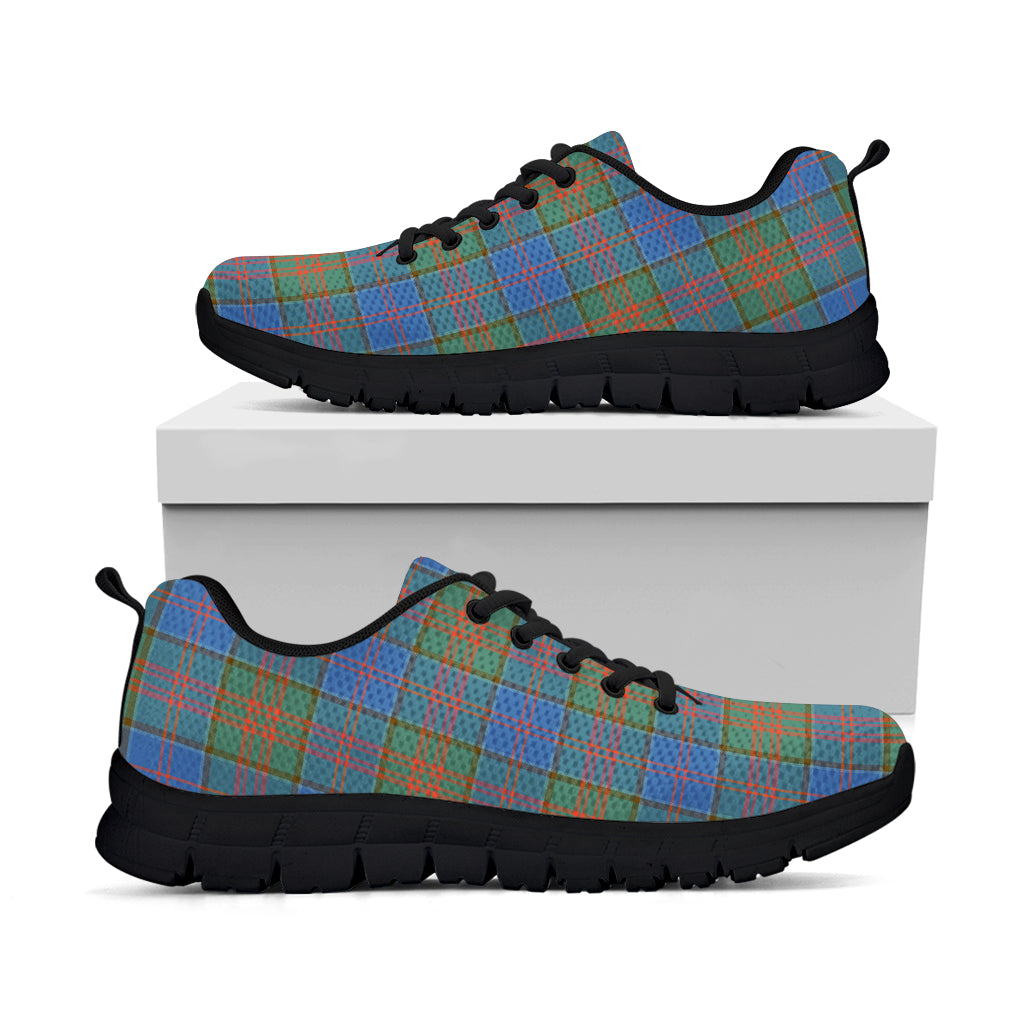 Stewart of Appin Hunting Ancient Tartan Sneakers Kid's Sneakers - Tartan Vibes Clothing