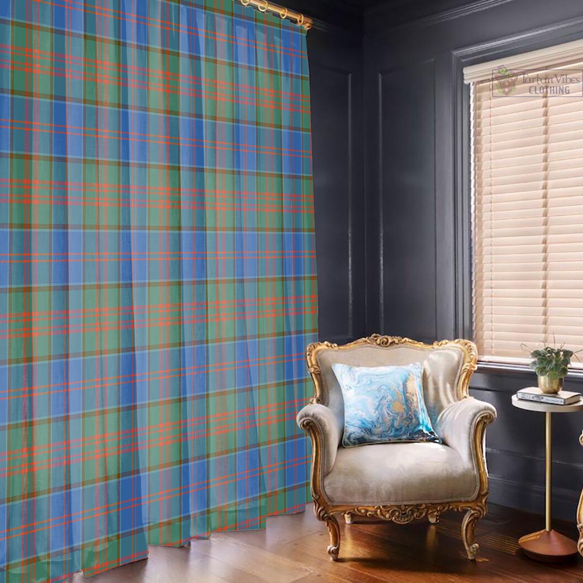 Stewart of Appin Hunting Ancient Tartan Window Curtain