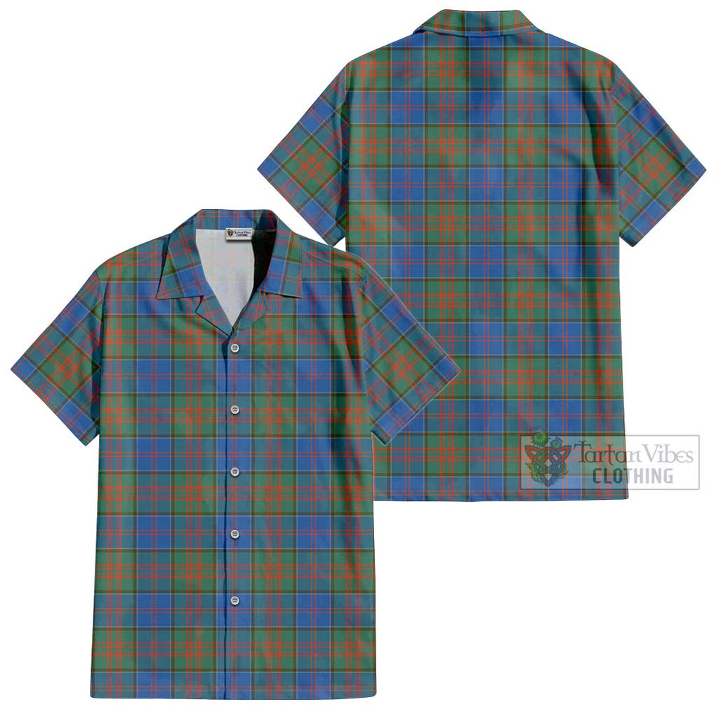 Stewart of Appin Hunting Ancient Tartan Cotton Hawaiian Shirt Kid - Tartanvibesclothing Shop